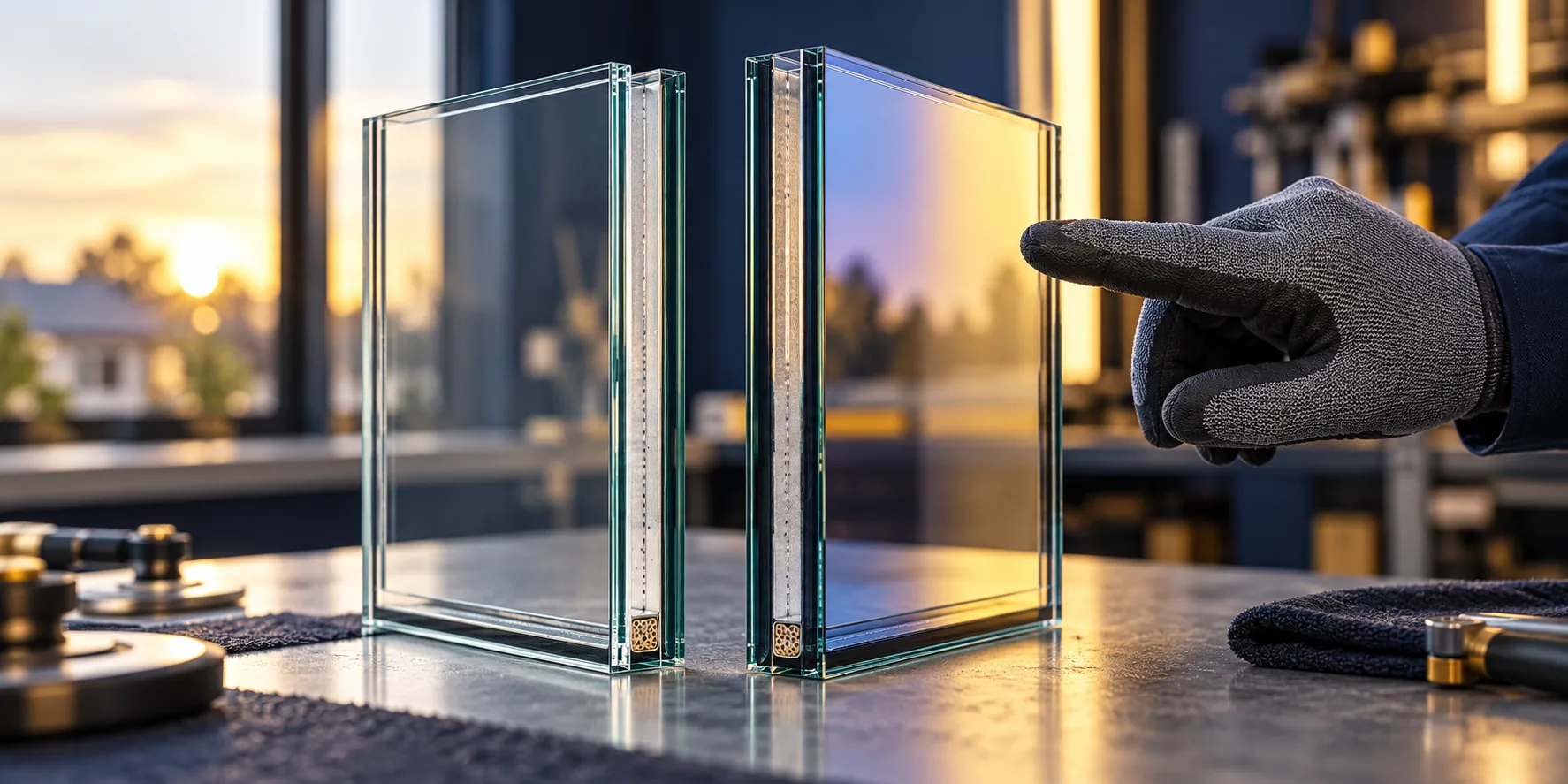 Clear and Low-E insulated glass units (illustrative image)